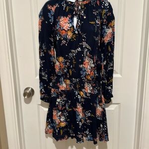 Lucky brand dress size Small. Navy blue and floral. Cute!